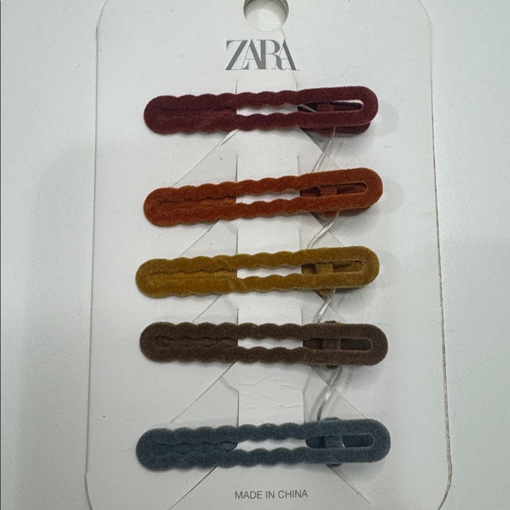 Zara 10 Earth Tone Hair Clips- 2 sets included